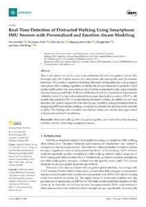 Research on distracted walking detection